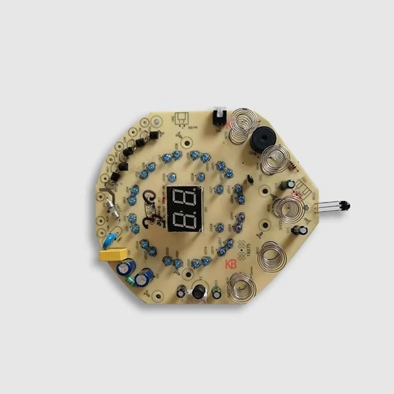 Source photograph of an octagonal product control board